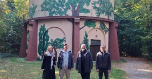 Friedrichshafen, Wasserturm im Riedlewald erstrahlt in neuem, grünem Look