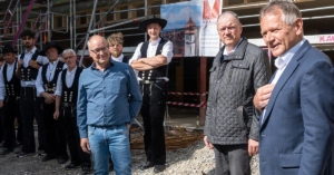 Leutkirch, Richtfest für Gemeinde- und Familienzentrum und Kindergarten „Oberer Graben“ in Leutkirch